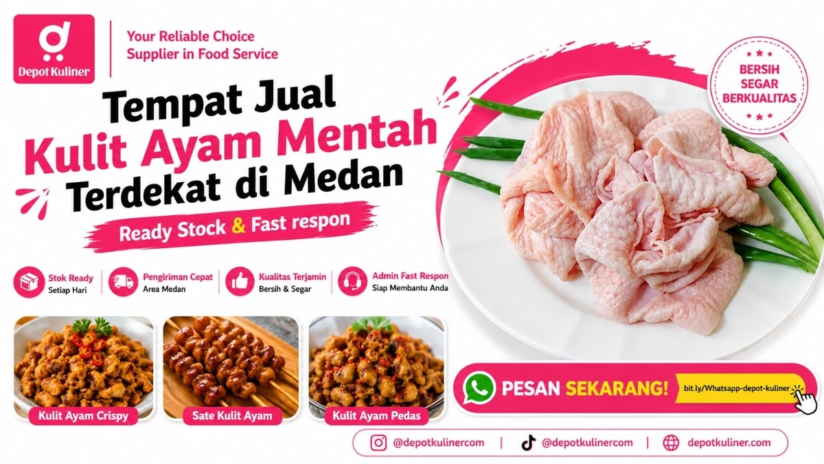 READY STOCK, WA: 0812-6524-4769, Tempat Jual Kulit Ayam Mentah Terdekat di Medan