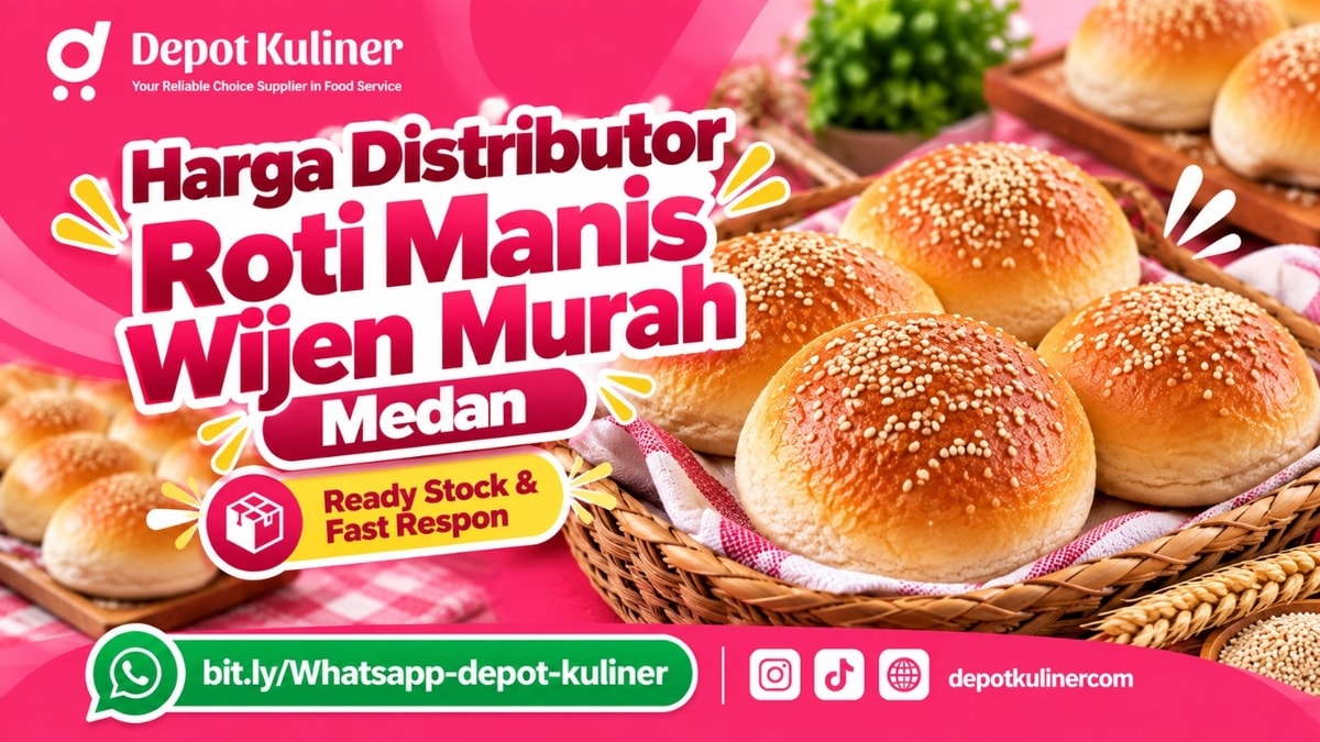 STOK SELALU READY, WA: 0812-6524-4769, Harga Distributor Roti Manis Wijen Murah Medan