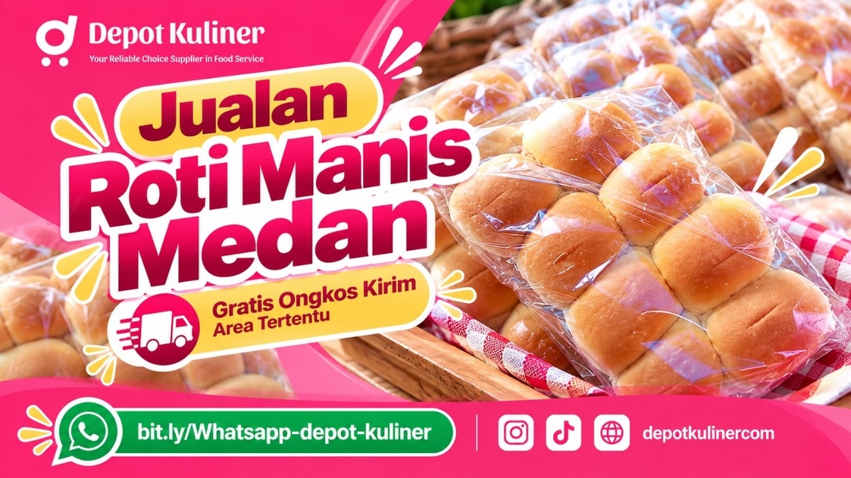 PENGIRIMAN CEPAT, WA: 0812-6524-4769, Jualan Roti Manis Medan