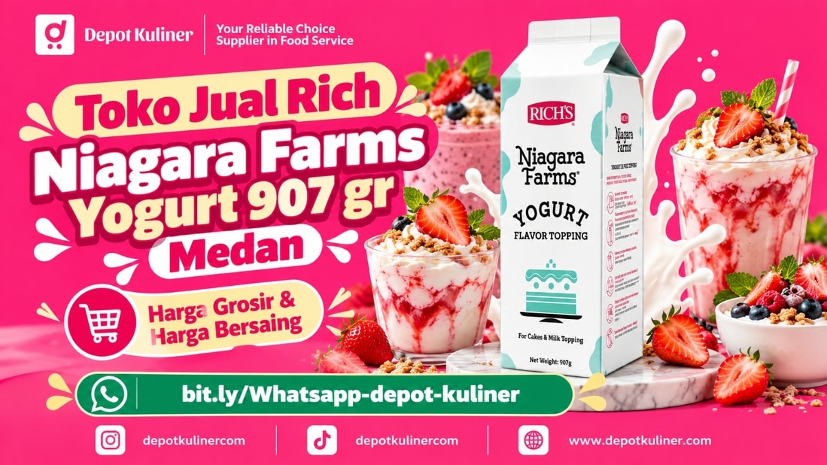 HARGA GROSIR, WA: 0812-6524-4769, Toko Jual Rich Niagara Farms Yogurt 907 gr Medan