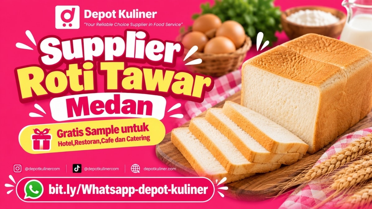 HARGA GROSIR, WA: 0812-6524-4769, Supplier Roti Tawar Medan