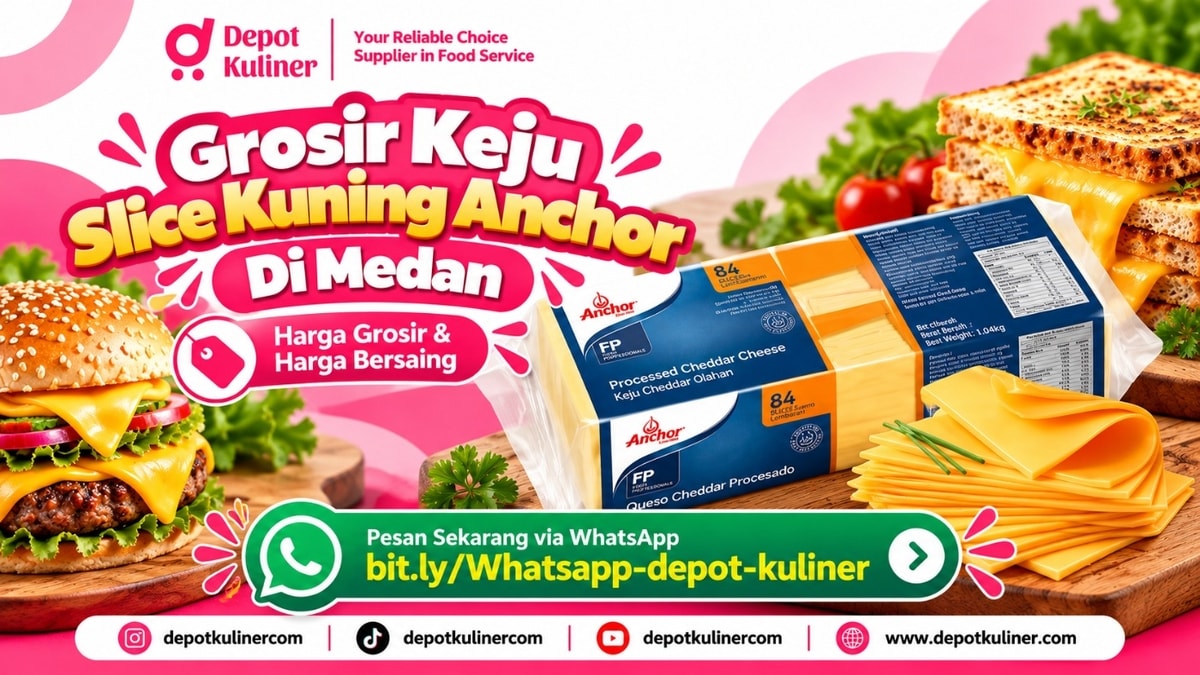 GRATIS SAMPLE HORECA, WA: 0812-6524-4769, Grosir Keju Slice Kuning Anchor Di Medan