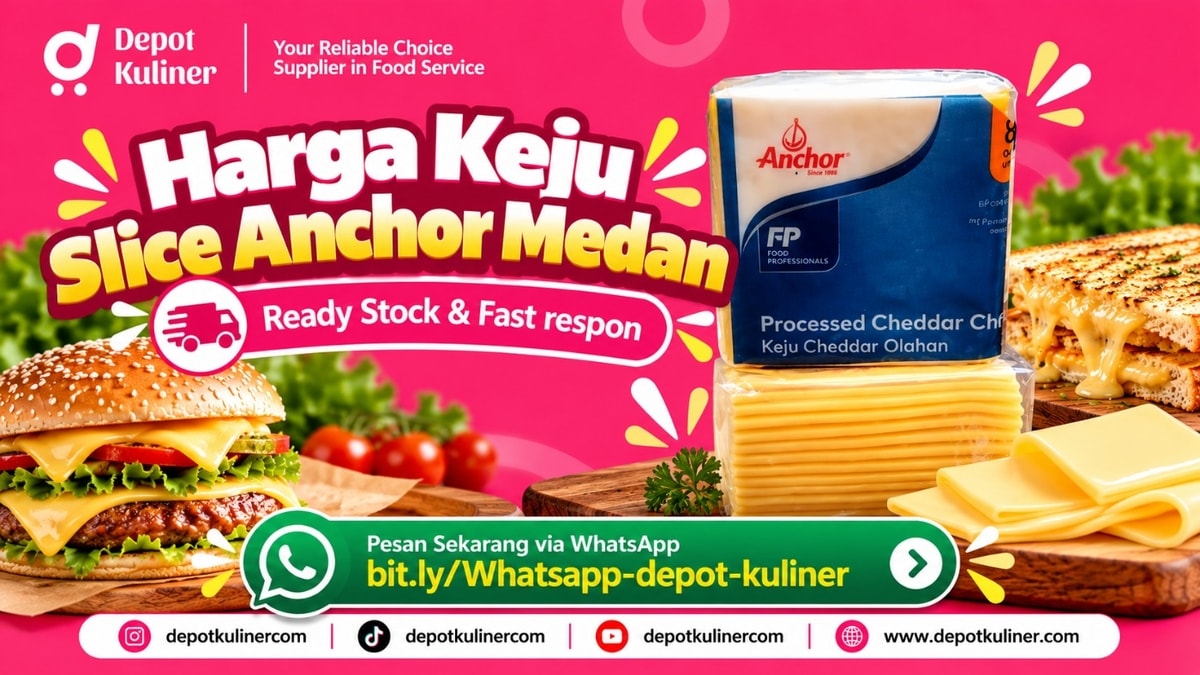 SIAP KIRIM HARI INI, WA: 0812-6524-4769, Harga Keju Slice Anchor Medan