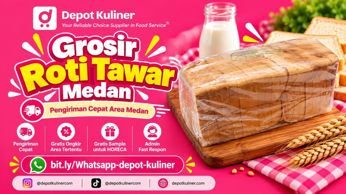 READY STOCK, WA: 0812-6524-4769, Grosir Roti Tawar Medan
