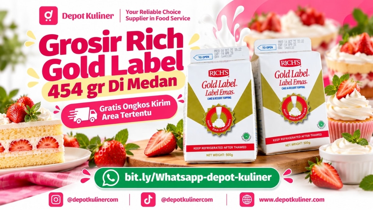 KUALITAS PREMIUM, WA: 0812-6524-4769, Grosir Rich Gold Label 454 gr Di Medan