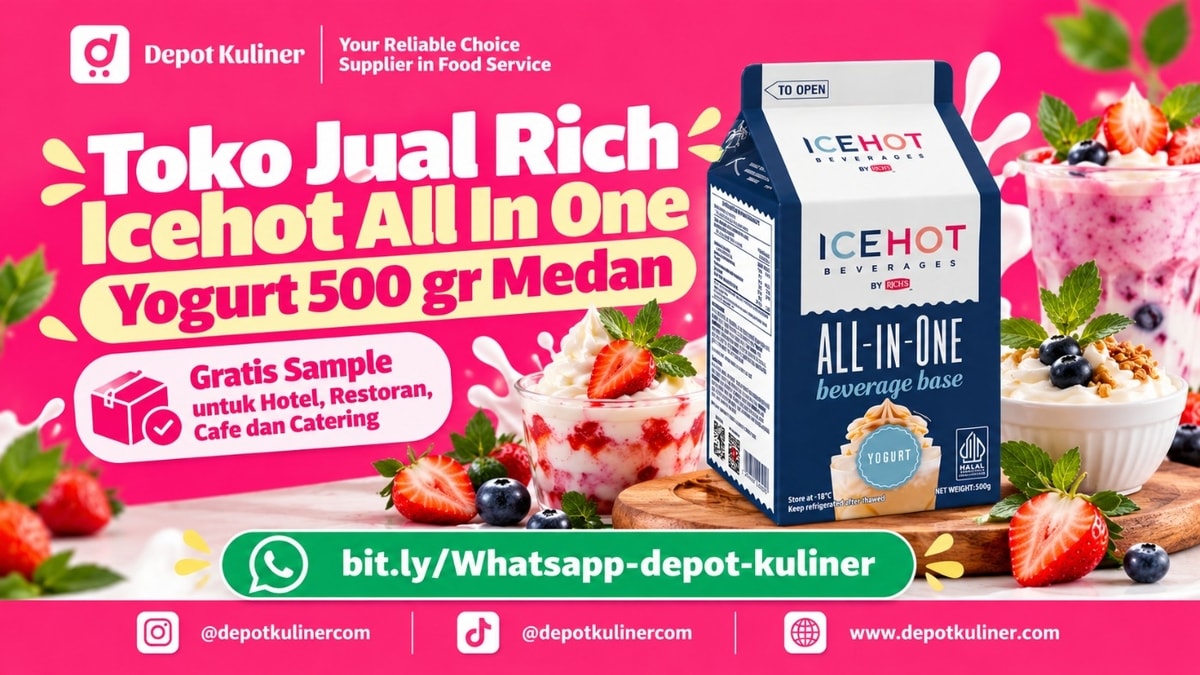 FAST RESPON, WA: 0812-6524-4769, Toko Jual Rich Icehot All In One Yogurt 500 gr Medan
