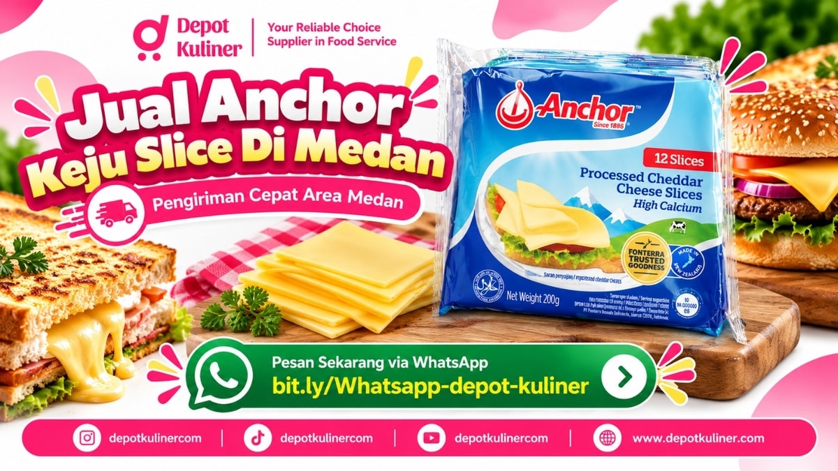 PENGIRIMAN CEPAT, WA: 0812-6524-4769, Jual Anchor Keju Slice Di Medan