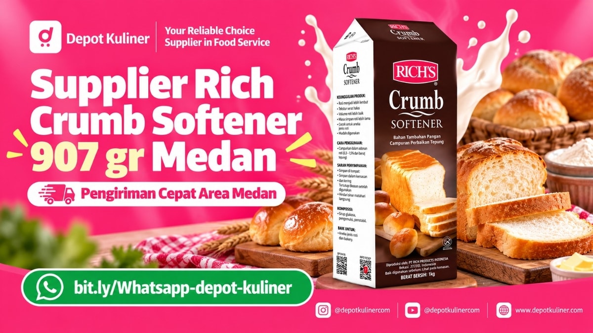 BEST SELLER, WA: 0812-6524-4769, Supplier Rich Crumb Softener 907 gr Medan