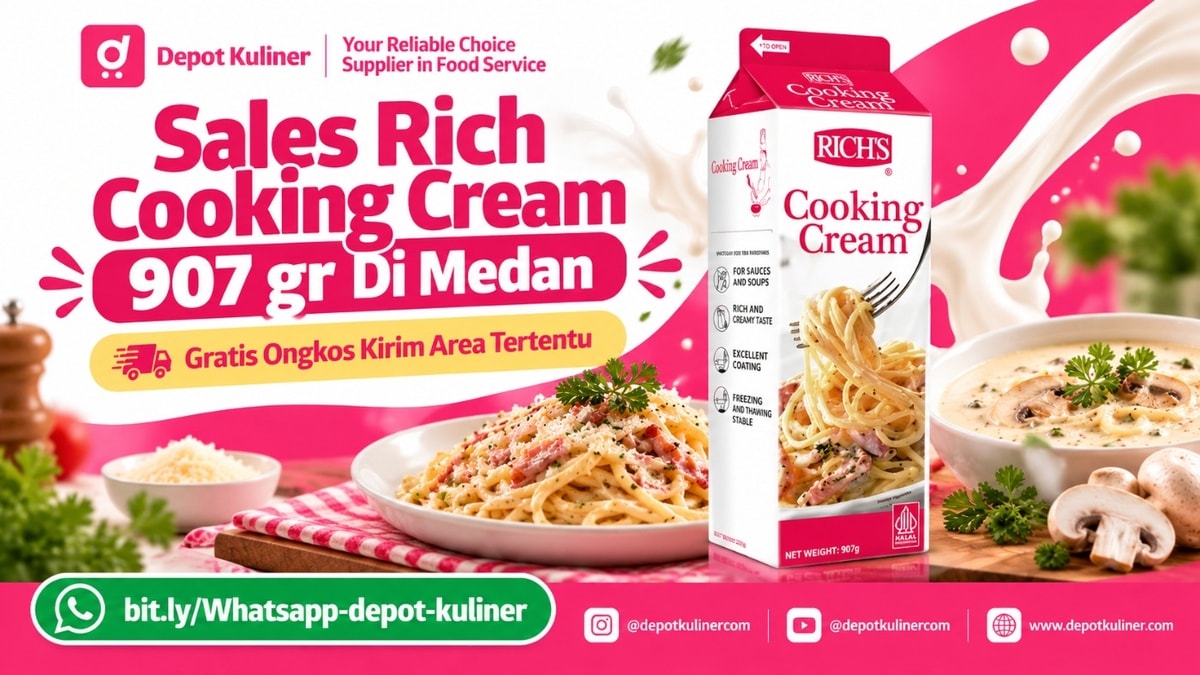 STOK SELALU READY, WA: 0812-6524-4769, Sales Rich Cooking Cream 907 gr Di Medan