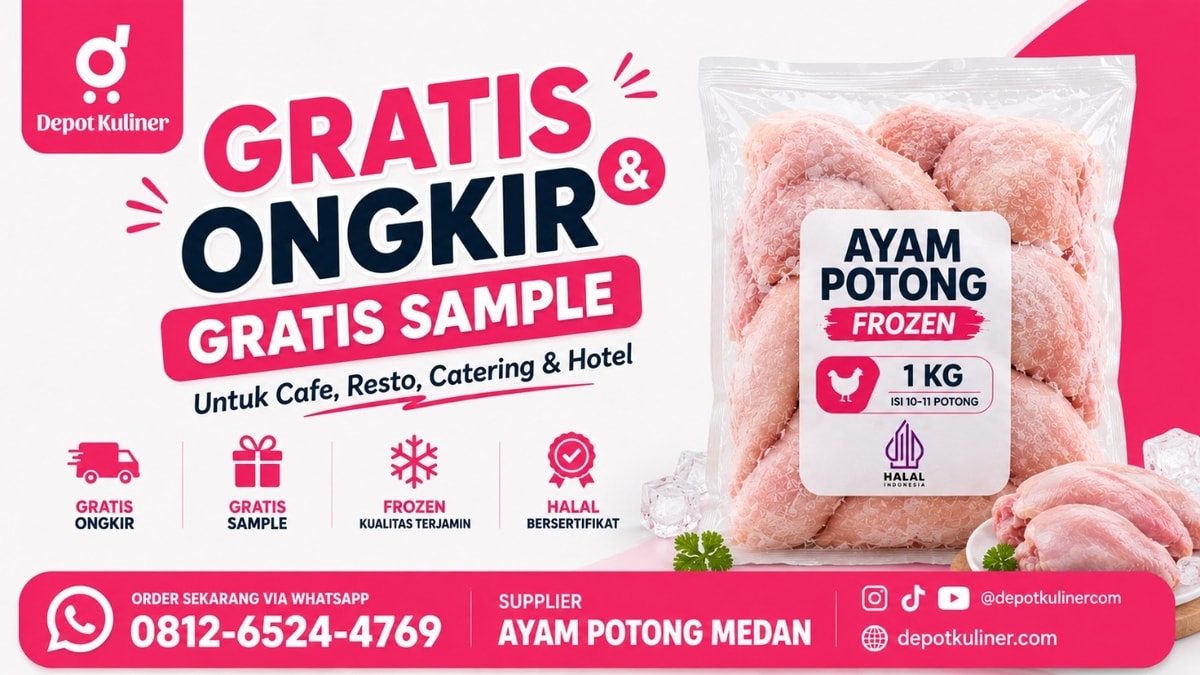 GRATIS SAMPLE, WA: 0812-6524-4769, Supplier Ayam Potong Medan