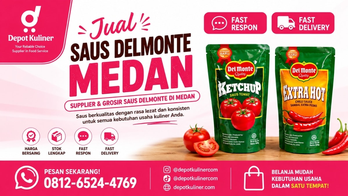 GROSIR SAUS DELMONTE,WA: 0812-6524-4769 Jual Saus Delmonte Medan