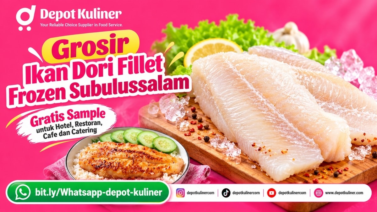 STOK SELALU READY, WA: 0812-6524-4769, Grosir Ikan Dori Fillet Frozen Subulussalam