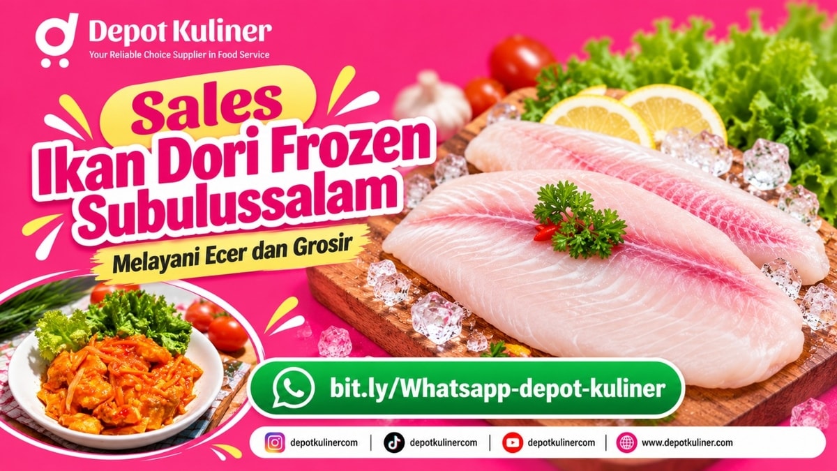 SUPPLIER TERPERCAYA, WA: 0812-6524-4769, Sales Ikan Dori Frozen Subulussalam