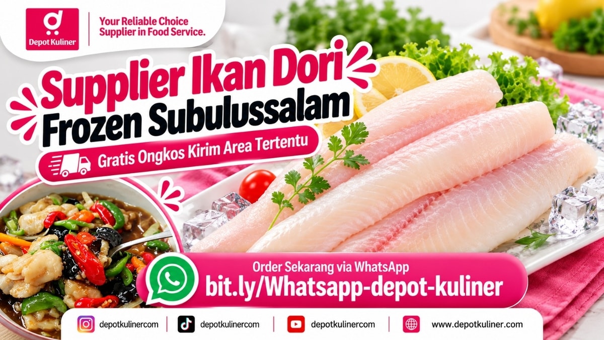 PENGIRIMAN CEPAT, WA: 0812-6524-4769, Supplier Ikan Dori Frozen Subulussalam