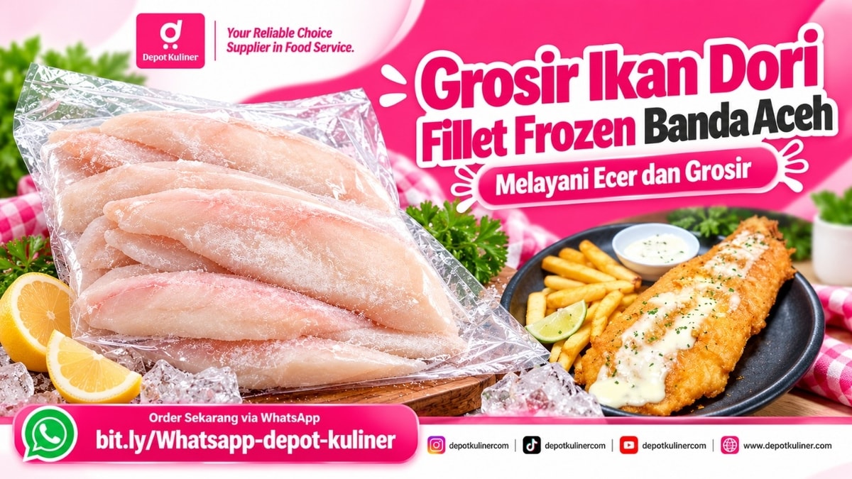 HARGA TERBAIK, WA: 0812-6524-4769, Grosir Ikan Dori Fillet Frozen Banda Aceh