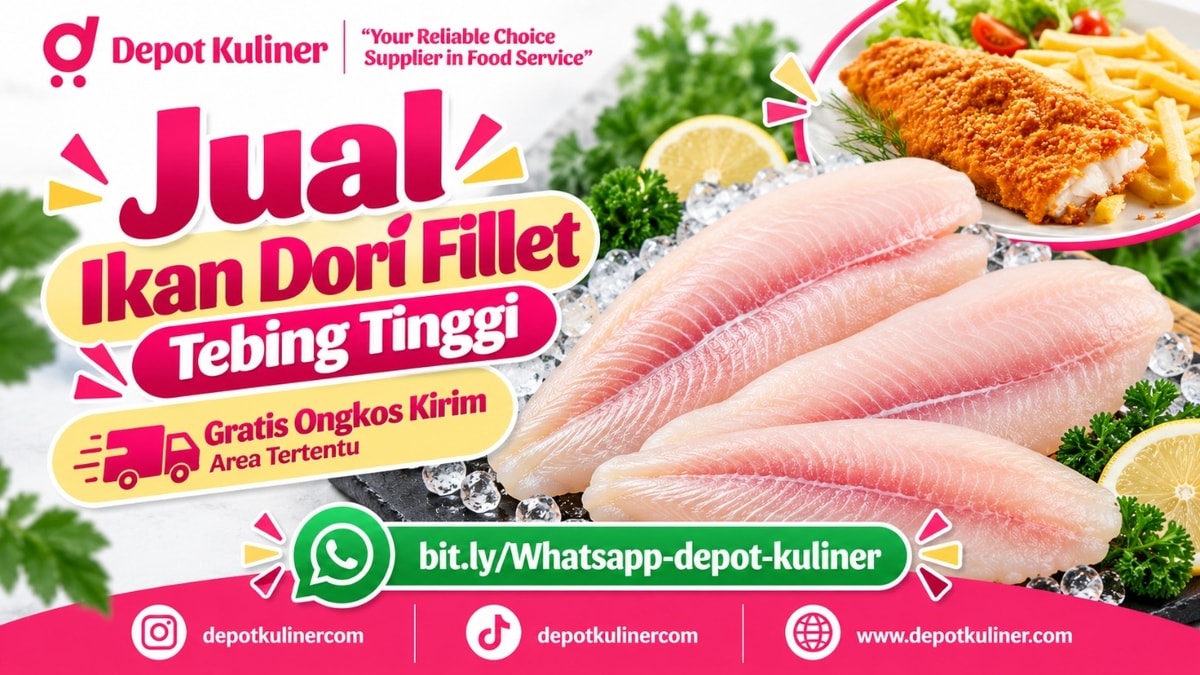 SUPPLIER TERPERCAYA, WA: 0812-6524-4769, Jual Ikan Dori Fillet Tebing Tinggi