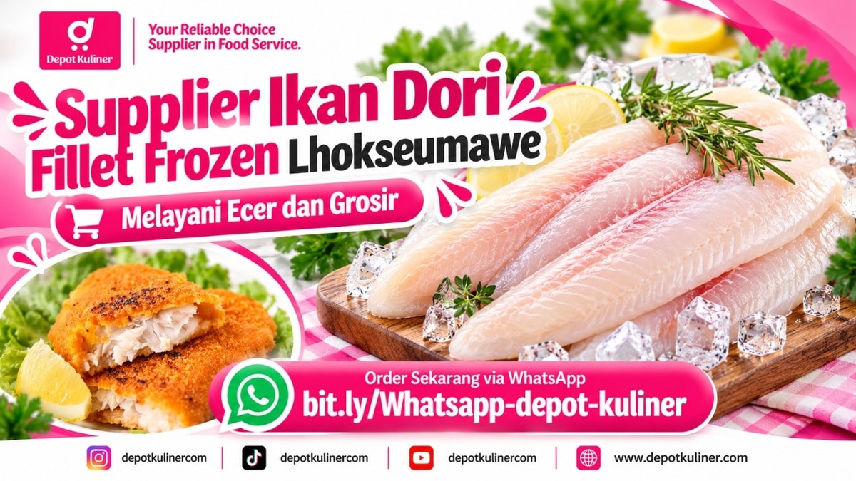 READY STOCK, WA: 0812-6524-4769, Supplier Ikan Dori Fillet Frozen Lhokseumawe