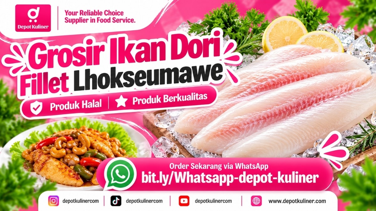 GRATIS ONGKIR AREA TERTENTU, WA: 0812-6524-4769, Sales Ikan Dori Fillet Frozen Lhokseumawe