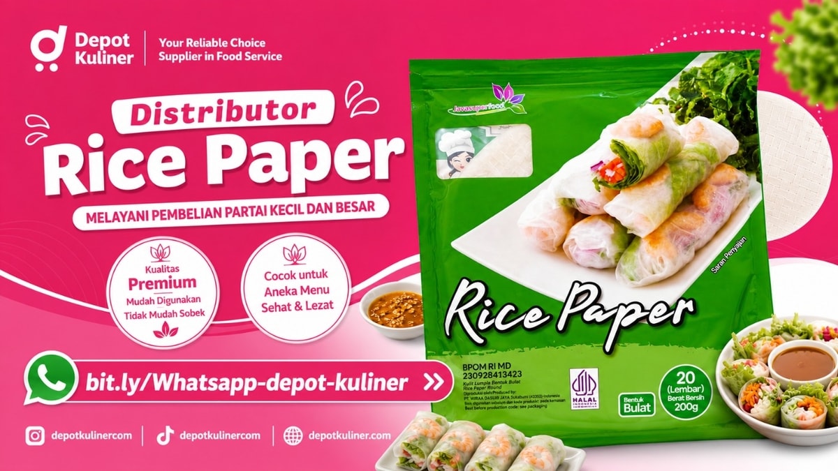 SIAP KIRIM HARI INI, WA: 0812-6524-4769, Distributor Rice Paper