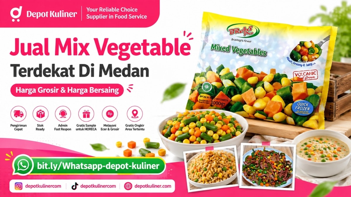 MELAYANI PAKET BESAR & KECIL, WA: 0812-6524-4769, Jual Mix Vegetable Terdekat Di Medan