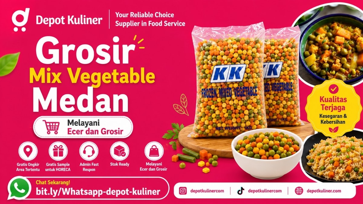 HARGA DISTRIBUTOR, WA: 0812-6524-4769,Grosir Mix Vegetable Medan