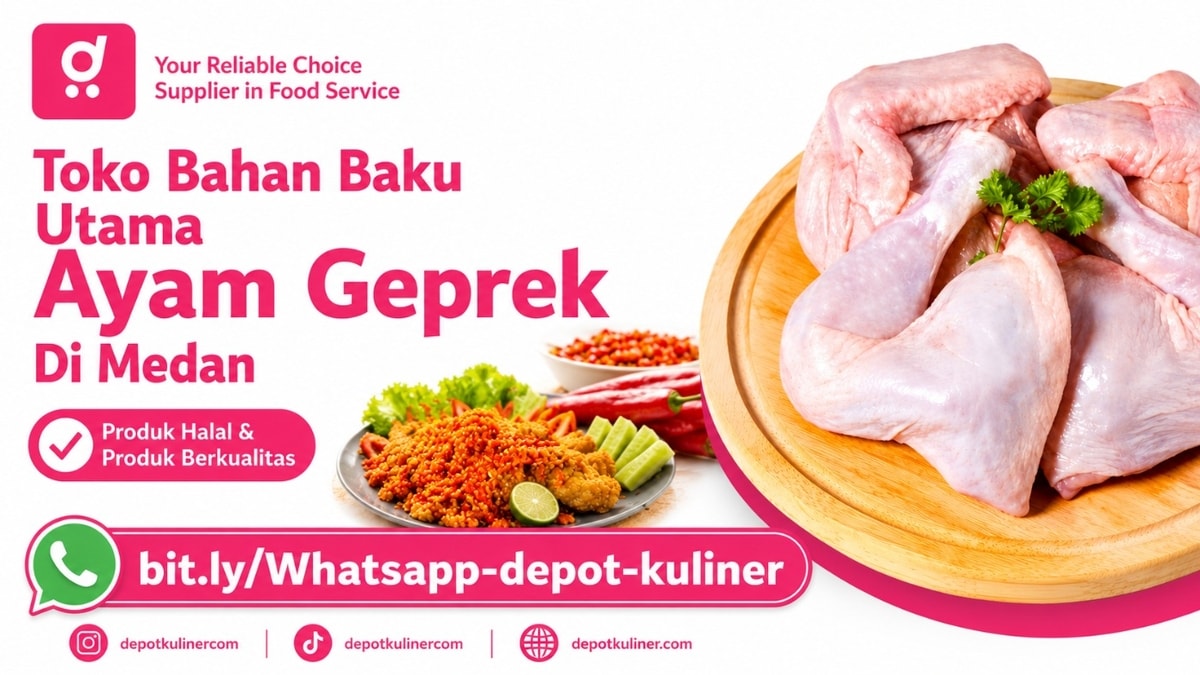 TERLARIS, WA: 0812-6524-4769, Toko Bahan Baku Utama Ayam Geprek Di Medan