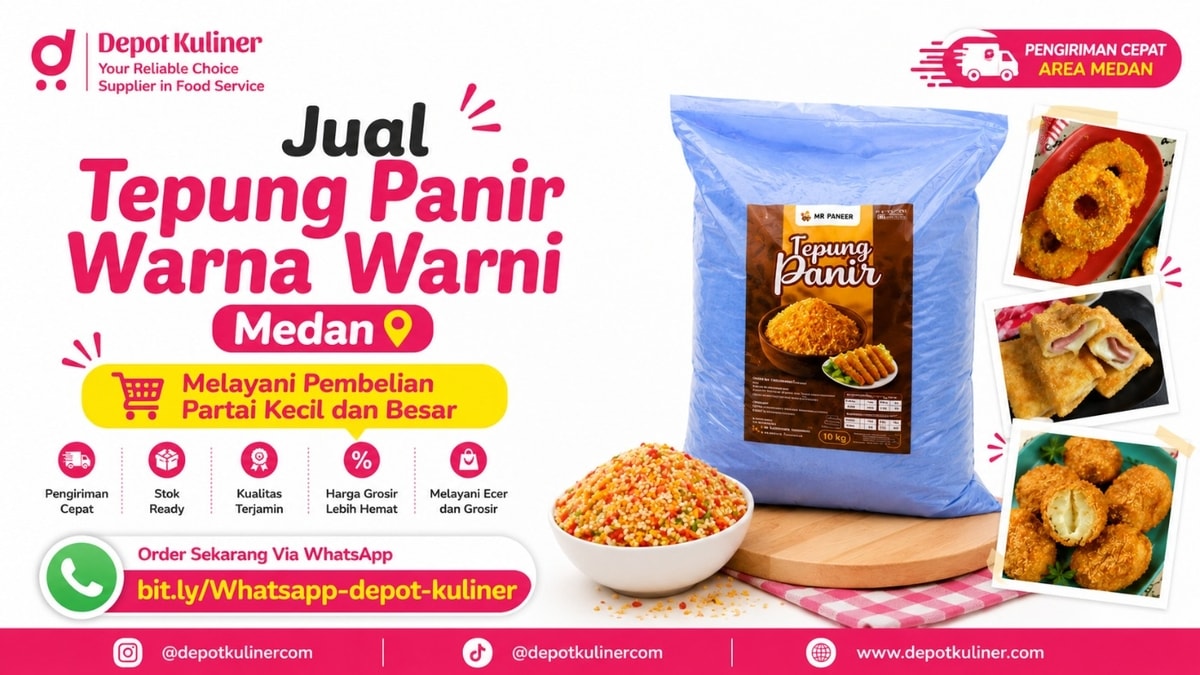 GRATIS SAMPLE HORECA, WA: 0812-6524-4769, Jual Tepung Panir Warna Warni Medan