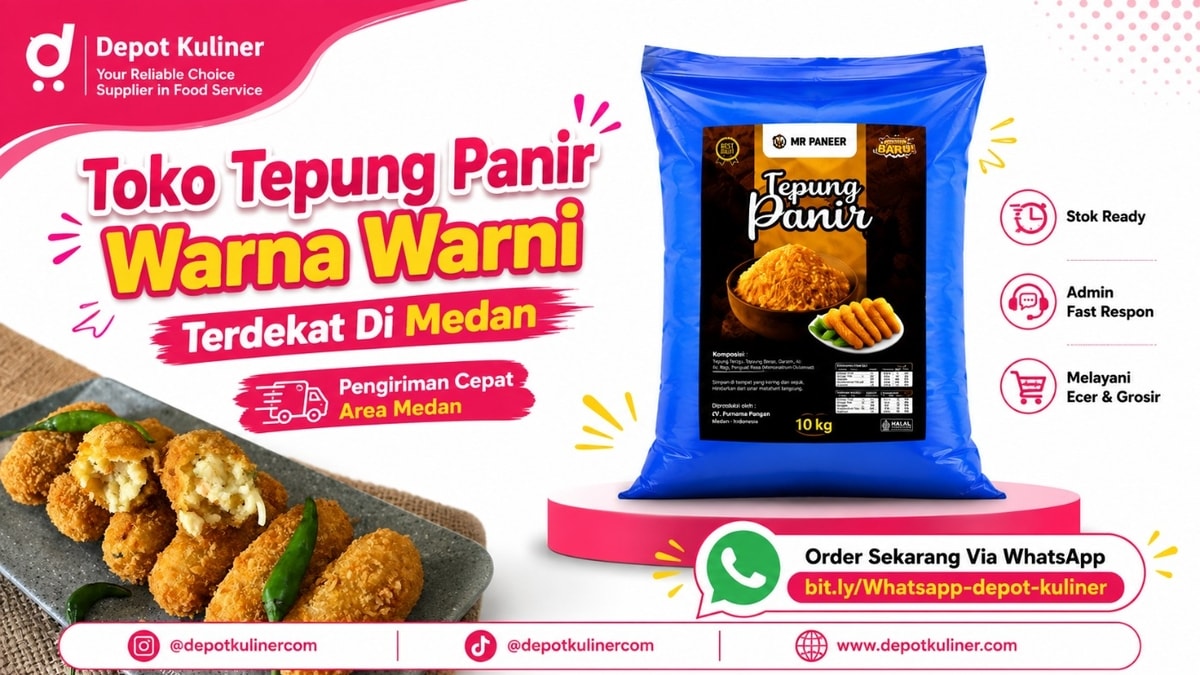KUALITAS PREMIUM, WA: 0812-6524-4769,Toko Tepung Panir Warna Warni Terdekat Di Medan