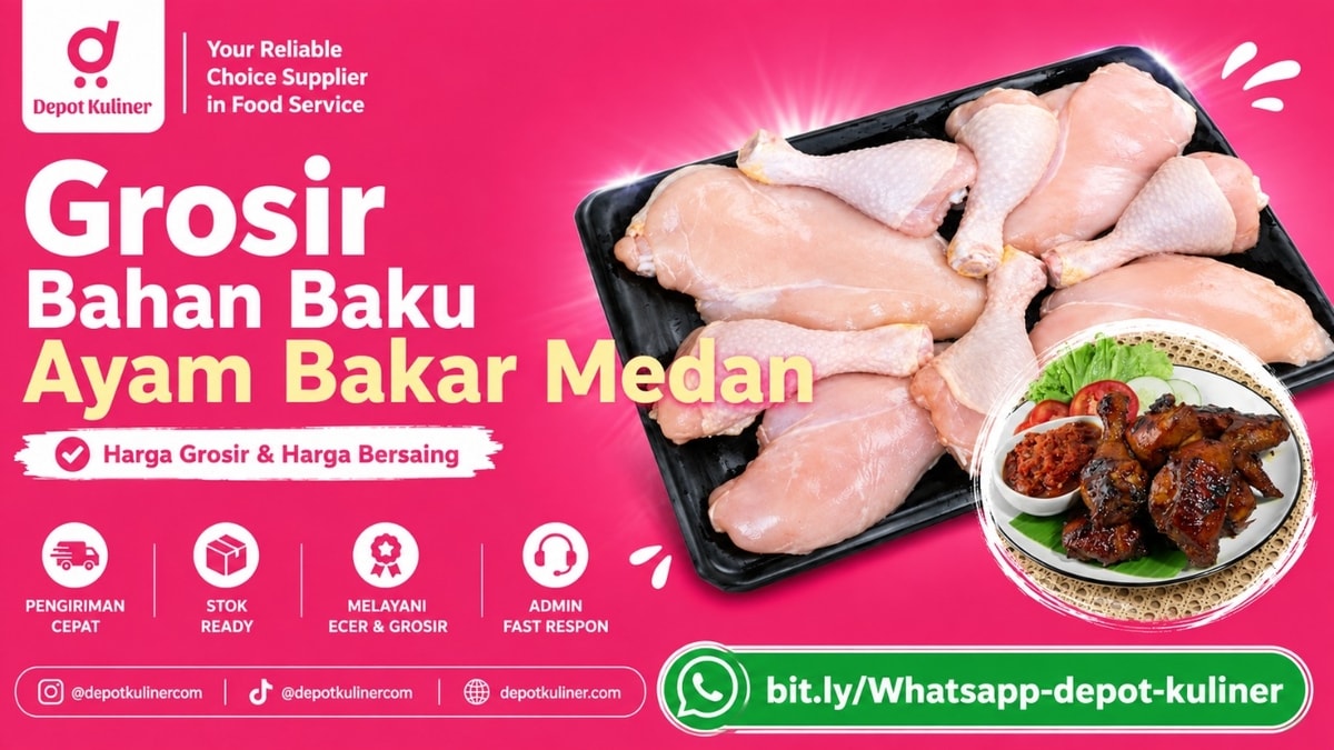 PENGIRIMAN CEPAT, WA: 0812-6524-4769, Grosir Bahan Baku Ayam Bakar Medan