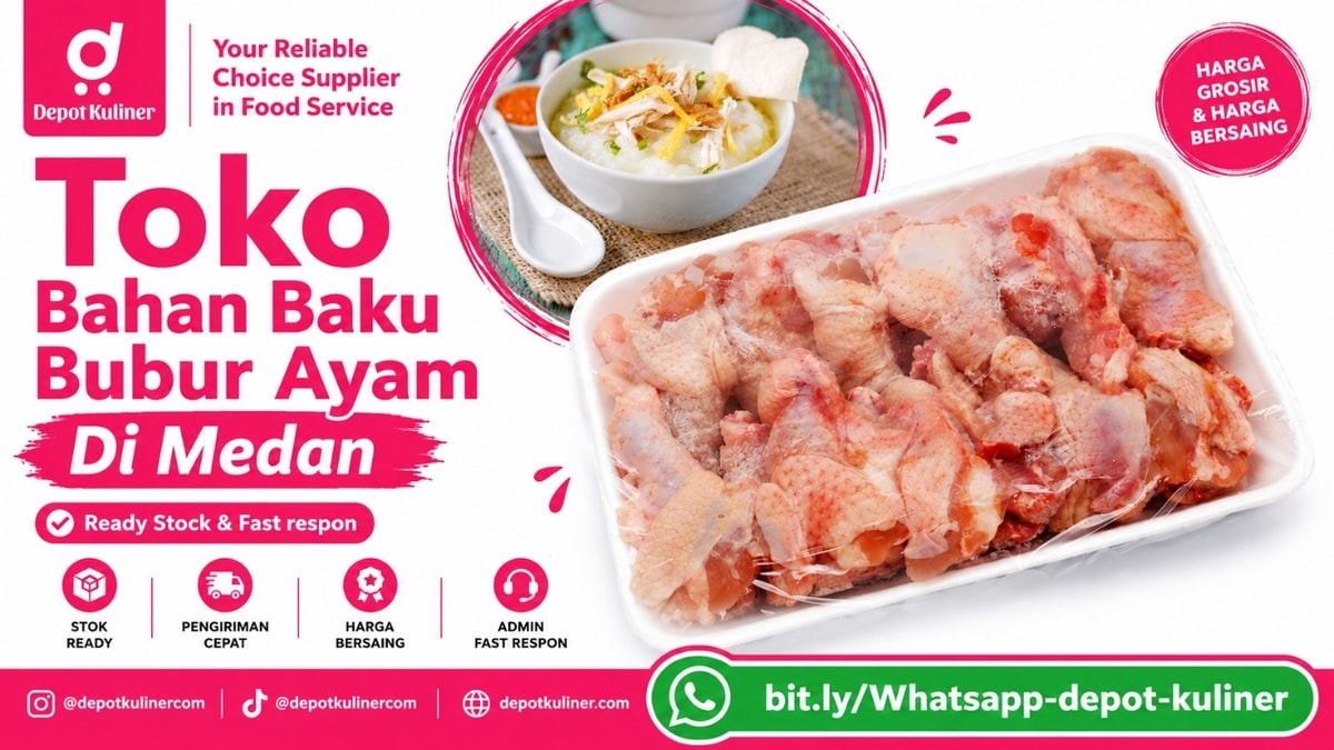 STOK SELALU READY, WA: 0812-6524-4769, Toko Bahan Baku Bubur Ayam Di Medan