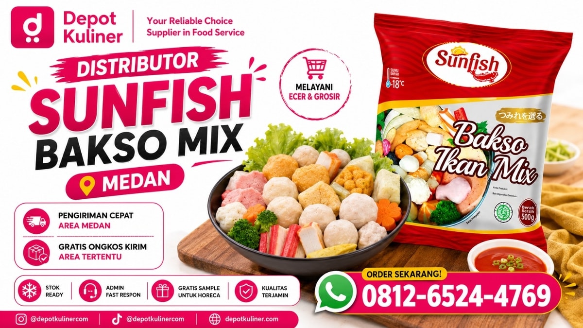GRATIS KONSULTASI, WA: 0812-6524-4769, Distributor Sunfish Bakso Mix Medan