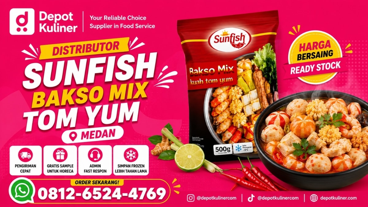 DISKON SPESIAL, WA: 0812-6524-4769, Distributor Sunfish Bakso Mix Tom Yum Medan