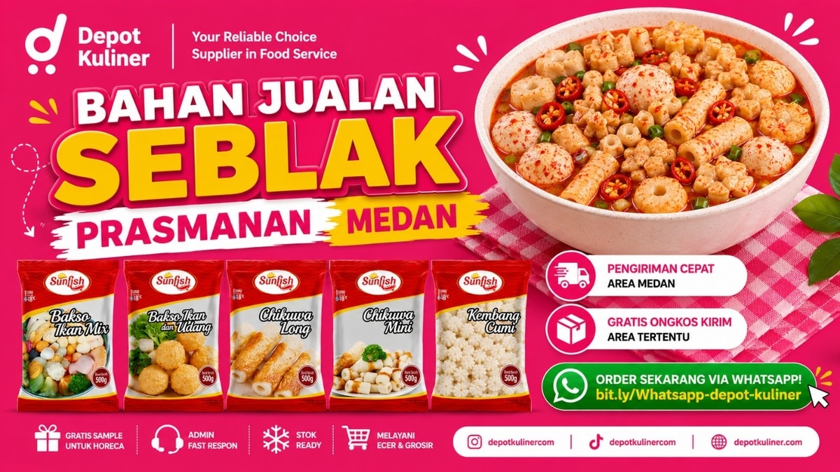 GRATIS KONSULTASI, WA: 0812-6524-4769, Bahan Jualan Seblak Prasmanan Medan