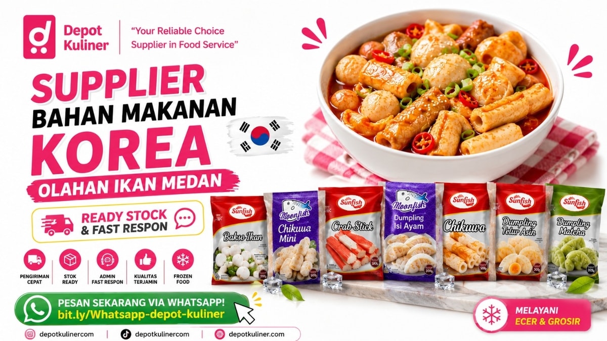 DISKON SPESIAL, WA: 0812-6524-4769, Supplier Bahan Makanan Korea Olahan Ikan Medan