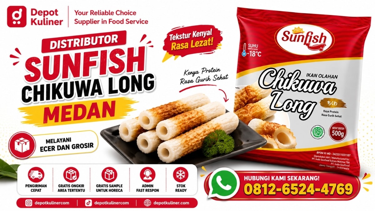 SUPER HEMAT, WA: 0812-6524-4769, Distributor Sunfish Chikuwa Long Medan