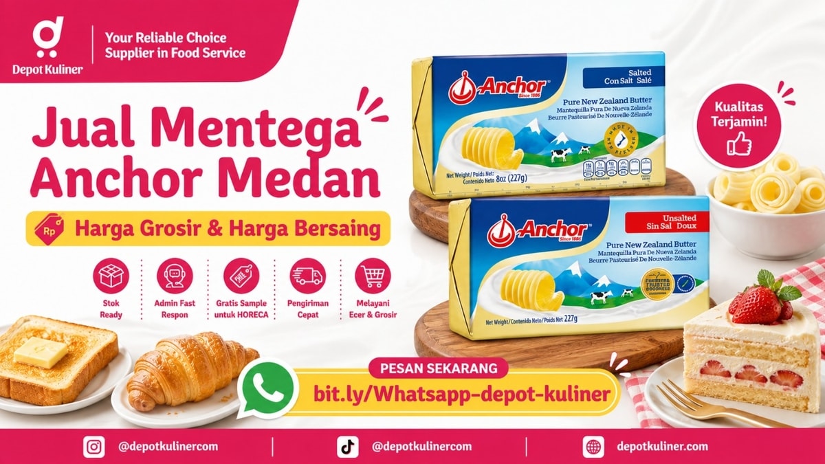 STOK SELALU READY, WA: 0812-6524-4769, Jual Mentega Anchor Medan