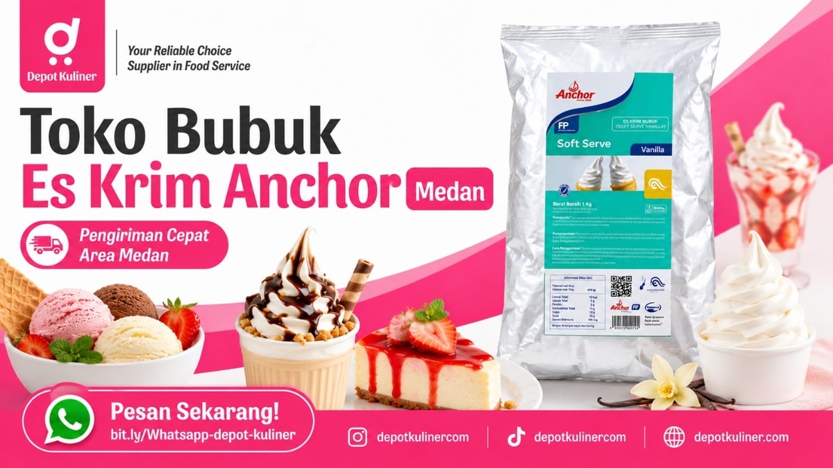 HARGA GROSIR, WA: 0812-6524-4769, Toko Bubuk Es Krim Anchor Medan