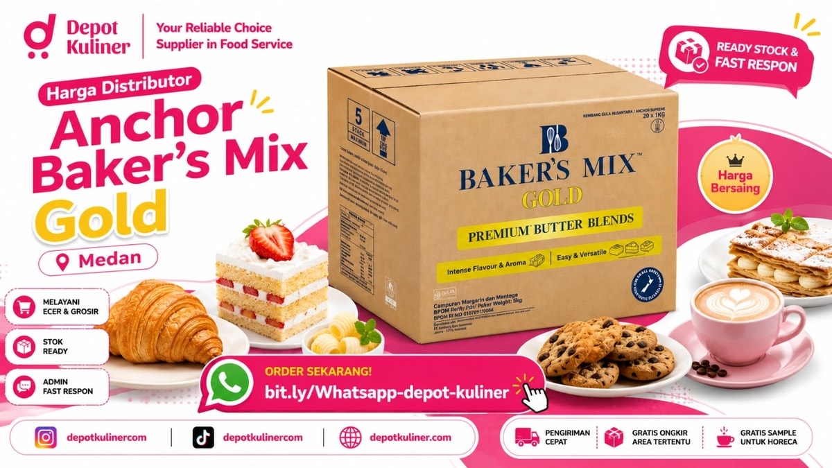 HARGA TERBAIK, WA: 0812-6524-4769, Harga Distributor Anchor Baker's Mix Gold Medan