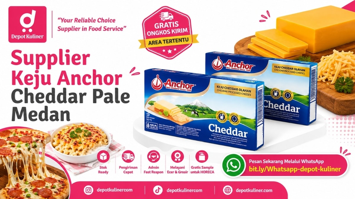 FAST RESPON, WA: 0812-6524-4769, Supplier Keju Anchor Cheddar Pale Medan