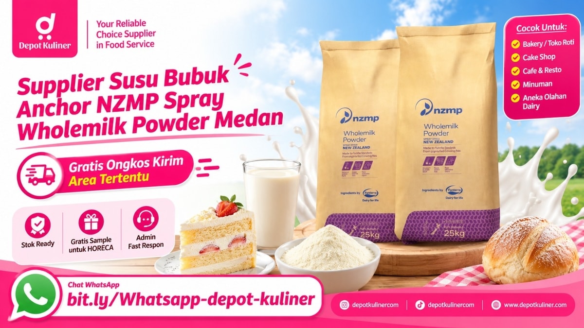 READY STOCK, WA: 0812-6524-4769, Supplier Susu Bubuk Anchor NZMP Spray Wholemilk Powder Medan