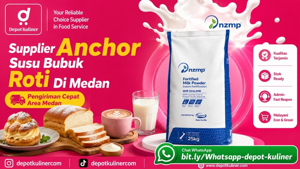 GRATIS ONGKIR AREA TERTENTU, WA: 0812-6524-4769, Supplier Anchor Susu Bubuk Roti Di Medan