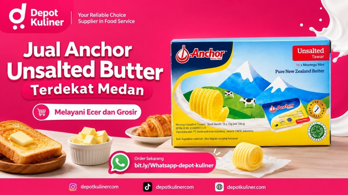 GRATIS SAMPLE HORECA, WA: 0812-6524-4769, Jual Anchor Unsalted Butter Terdekat Medan
