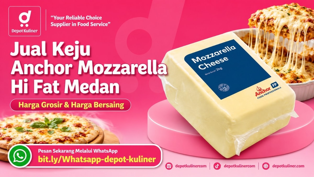 TERLARIS, WA: 0812-6524-4769, Jual Keju Anchor Mozzarella Hi Fat Medan