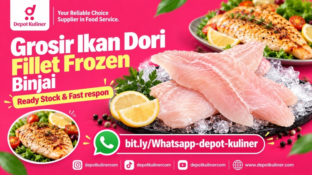 HARGA GROSIR, WA: 0812-6524-4769, Grosir Ikan Dori Fillet Frozen Binjai