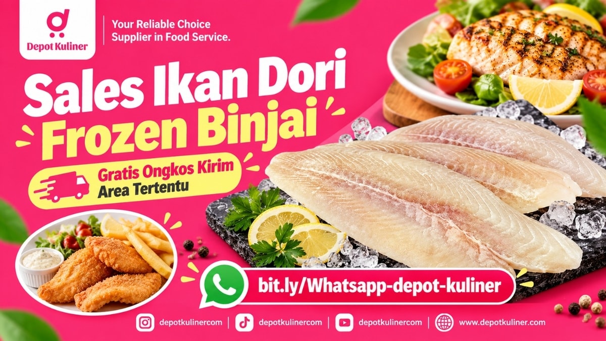 SIAP KIRIM HARI INI, WA: 0812-6524-4769, Sales Ikan Dori Frozen Binjai