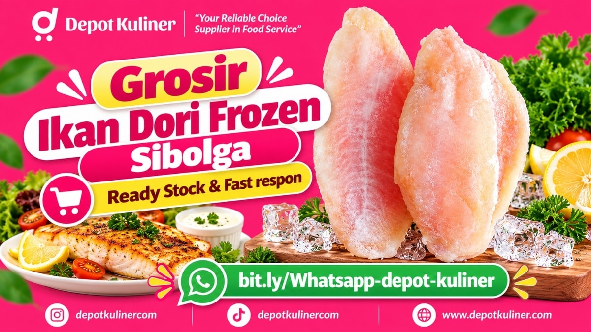 HARGA DISTRIBUTOR, WA: 0812-6524-4769, Grosir Ikan Dori Frozen Sibolga