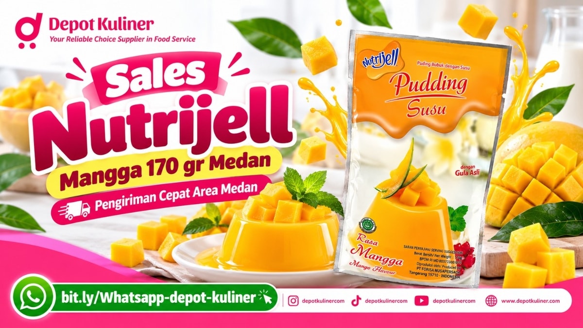 GRATIS SAMPLE HORECA, WA: 0812-6524-4769, Sales Nutrijell Mangga 170 gr Medan