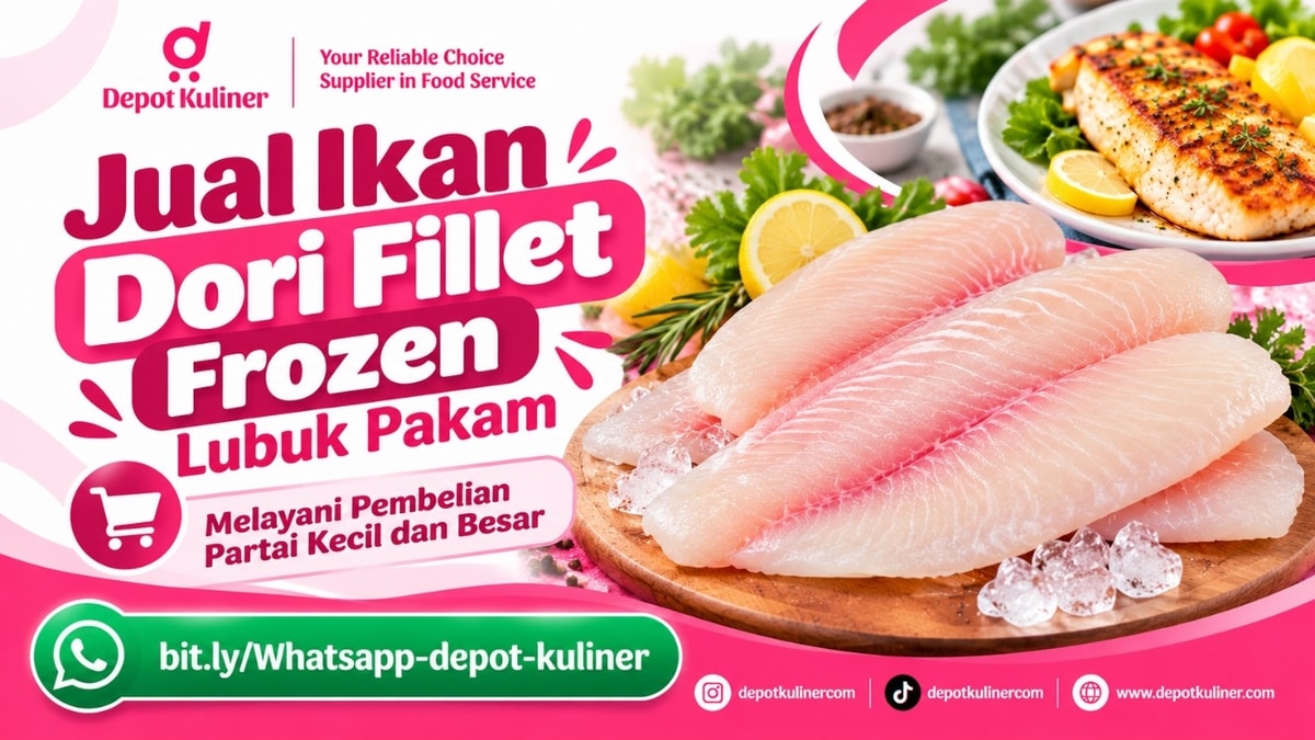 PENGIRIMAN CEPAT, WA: 0812-6524-4769, Jual Ikan Dori Fillet Frozen Lubuk Pakam