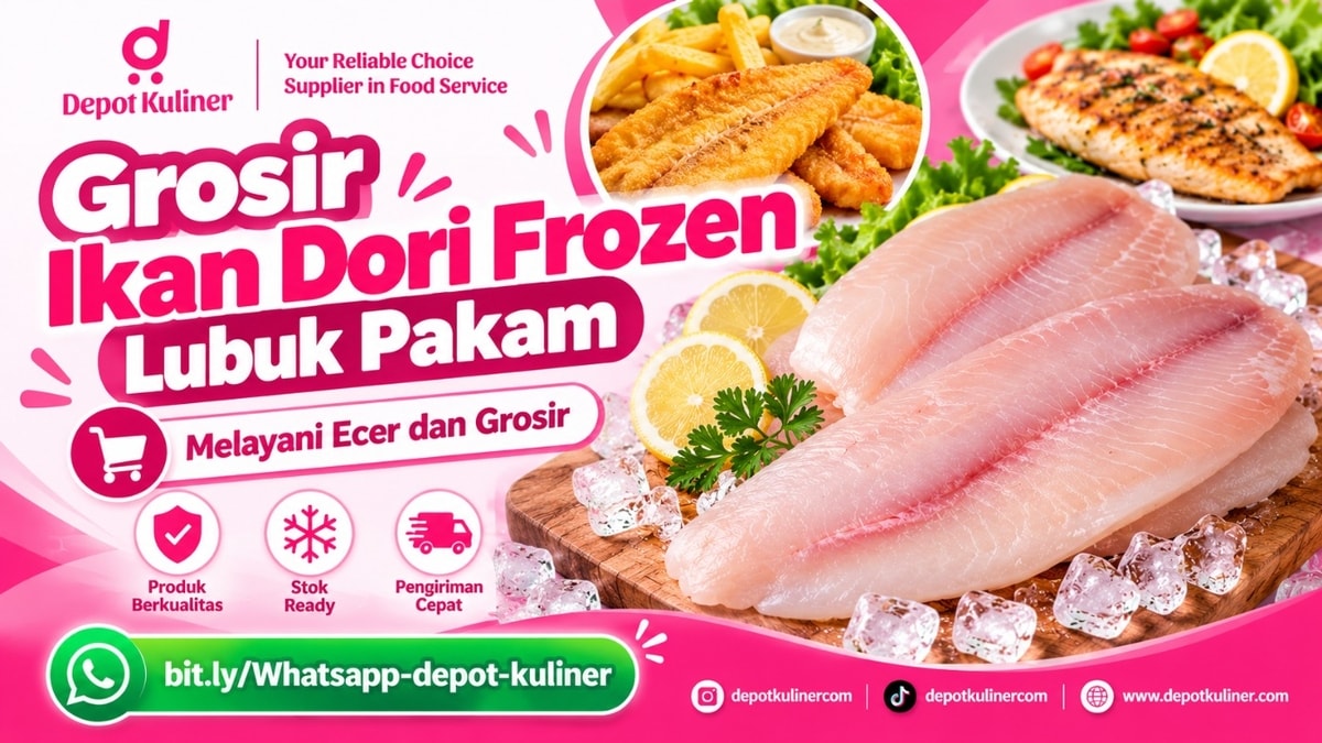 GRATIS ONGKIR AREA TERTENTU, WA: 0812-6524-4769, Grosir Ikan Dori Frozen Lubuk Pakam