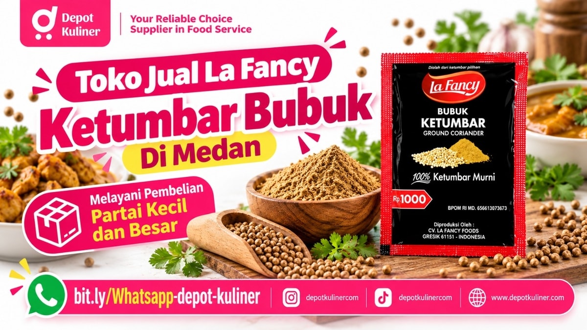 SUPPLIER TERPERCAYA, WA: 0812-6524-4769, Toko Jual La Fancy Ketumbar Bubuk Di Medan